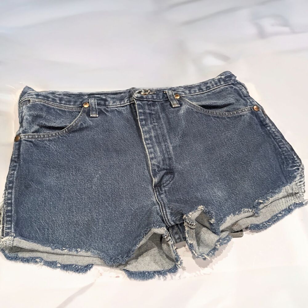 Wrangler Shorts Size 34 Western Cut Off Booty Cowgirl Cowboy Core